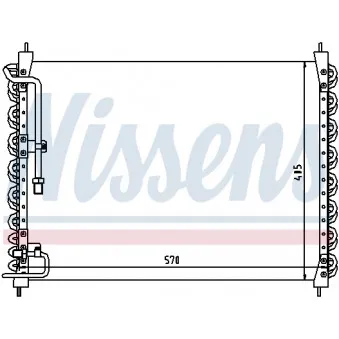 Condenseur, climatisation NISSENS 94150