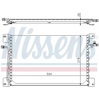 Condenseur, climatisation NISSENS 94177