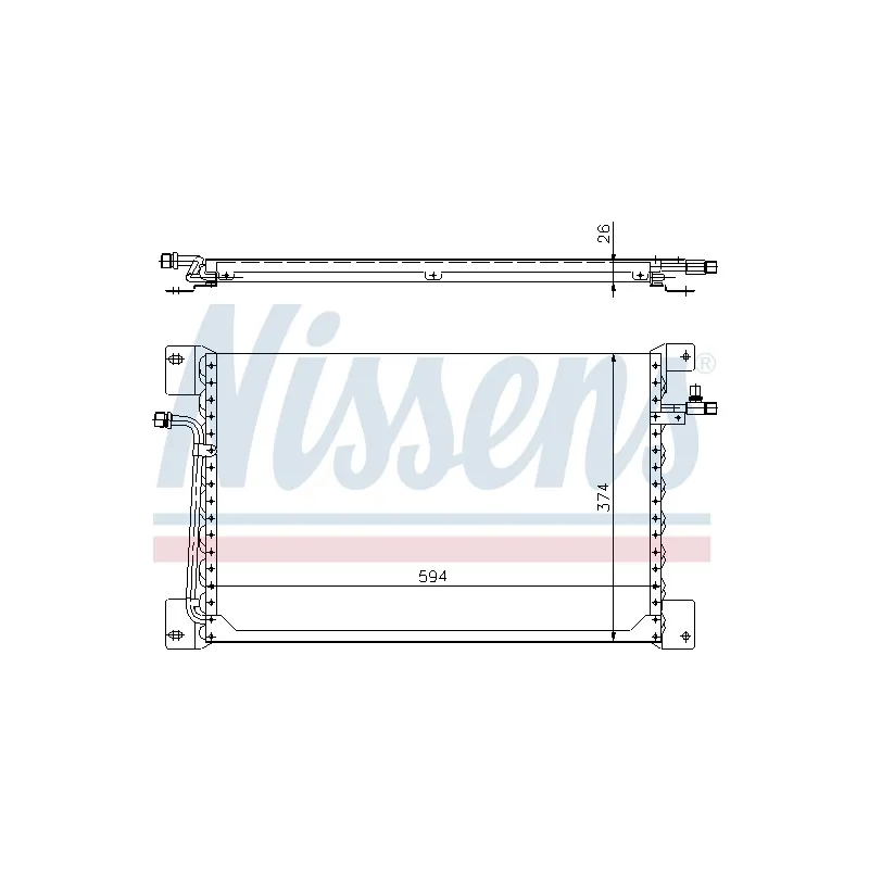 Condenseur, climatisation NISSENS 94177