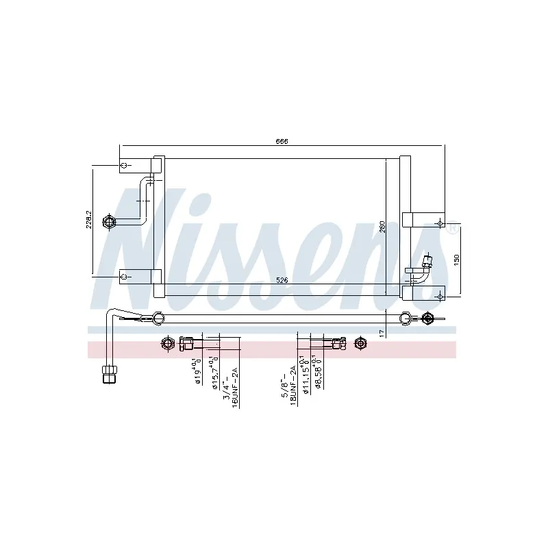 Condenseur, climatisation NISSENS 94197
