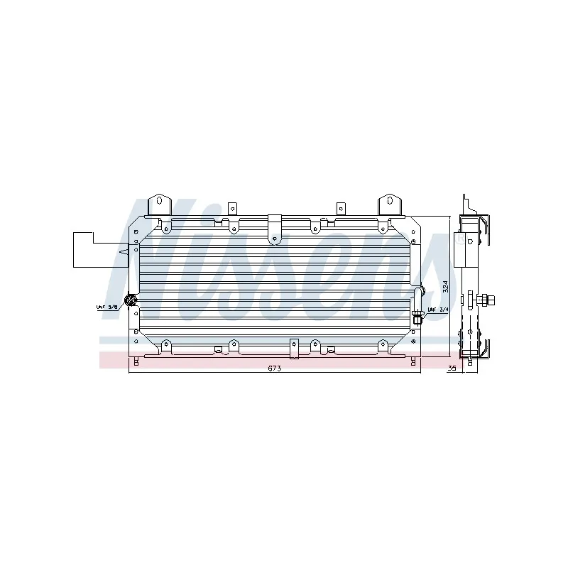 Condenseur, climatisation NISSENS 94214