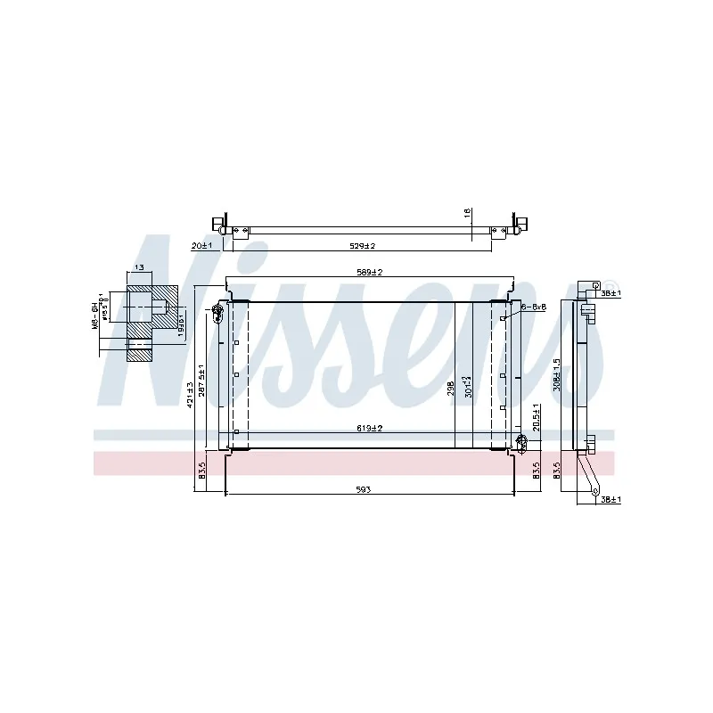 Condenseur, climatisation NISSENS 94217