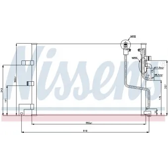 Condenseur, climatisation NISSENS 94259