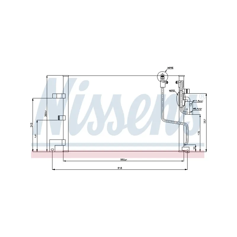 Condenseur, climatisation NISSENS 94259