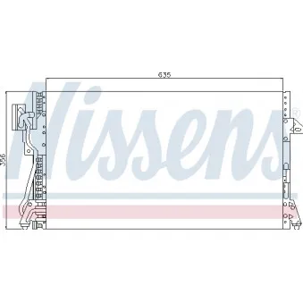 Condenseur, climatisation NISSENS 94265