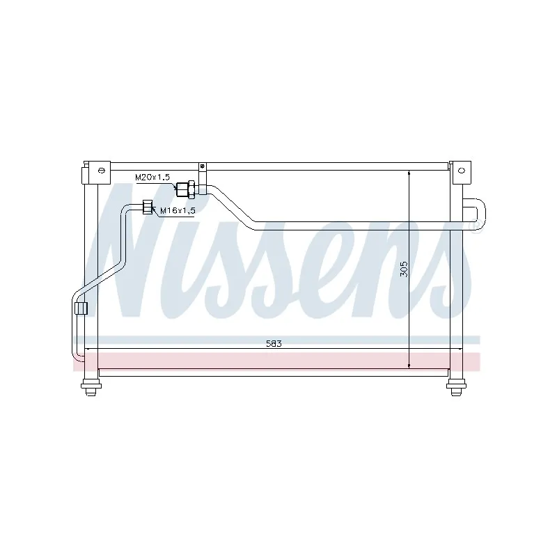Condenseur, climatisation NISSENS 94293