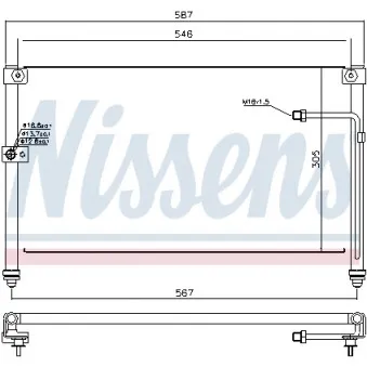 Condenseur, climatisation NISSENS 94294