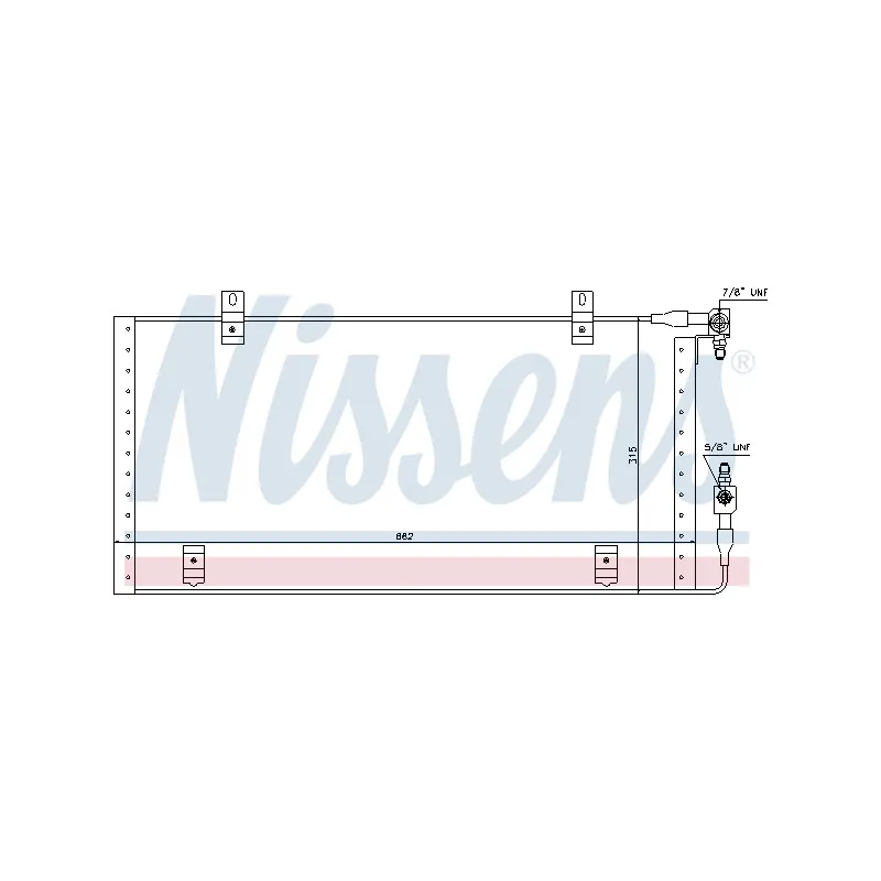 Condenseur, climatisation NISSENS 94309