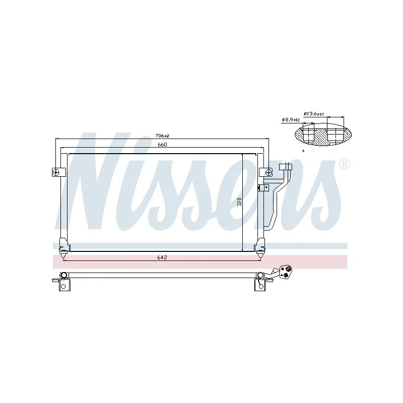Condenseur, climatisation NISSENS 94356