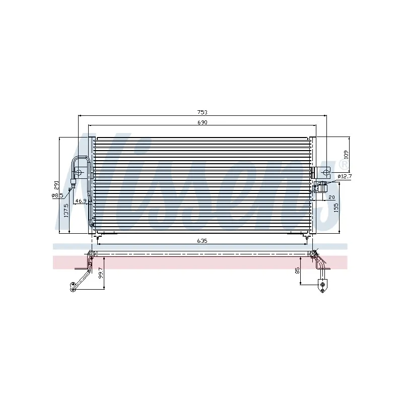 Condenseur, climatisation NISSENS 94361