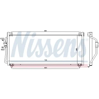 Condenseur, climatisation NISSENS 94368