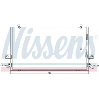 Condenseur, climatisation NISSENS 94401