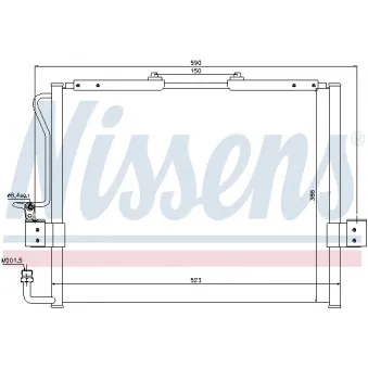 Condenseur, climatisation NISSENS 94417
