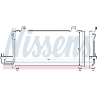 Condenseur, climatisation NISSENS