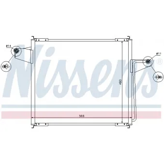 Condenseur, climatisation NISSENS 94473