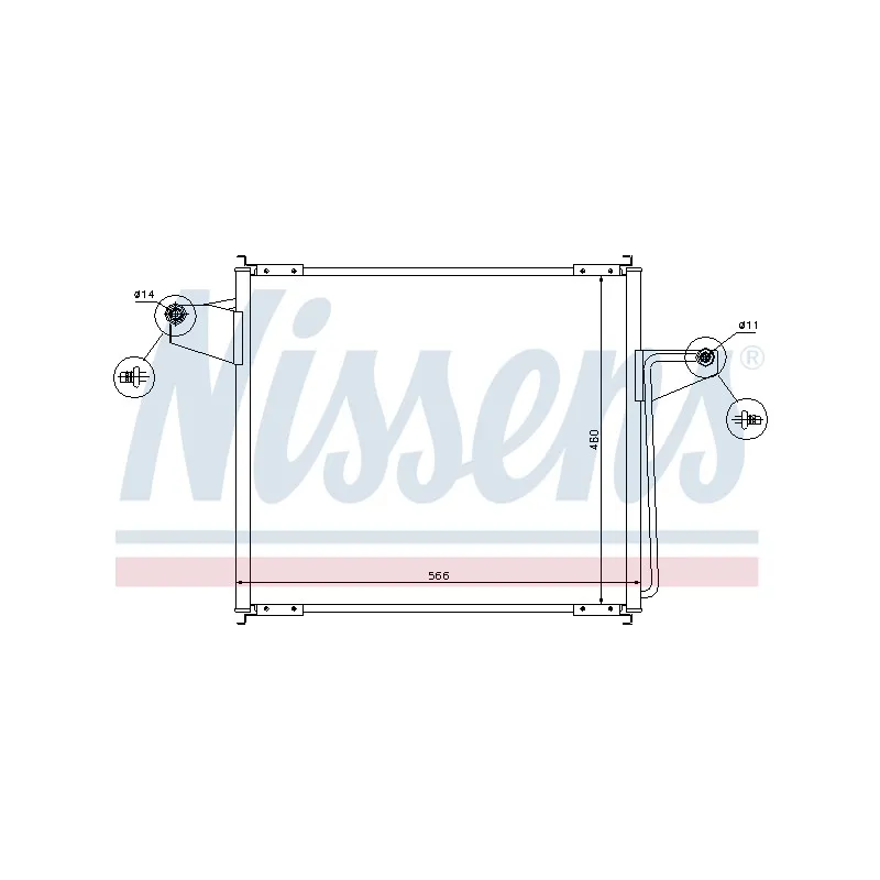 Condenseur, climatisation NISSENS 94473