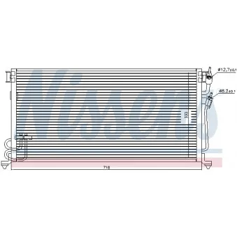 Condenseur, climatisation NISSENS 94492