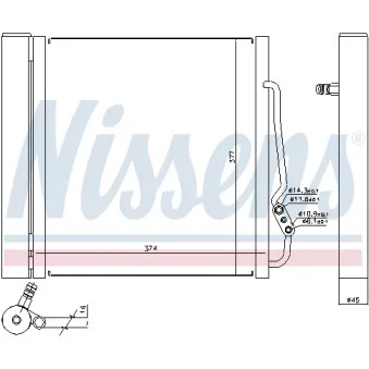 Condenseur, climatisation NISSENS 94541