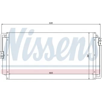 Condenseur, climatisation NISSENS 94554