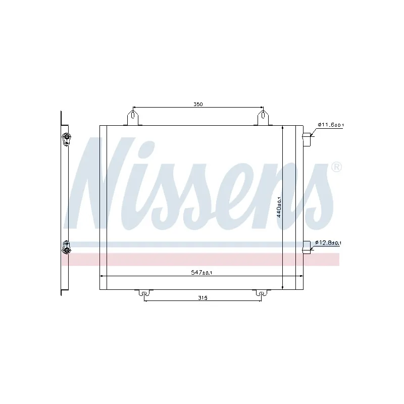 Condenseur, climatisation NISSENS 94573