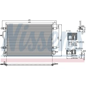 Condenseur, climatisation NISSENS 94583