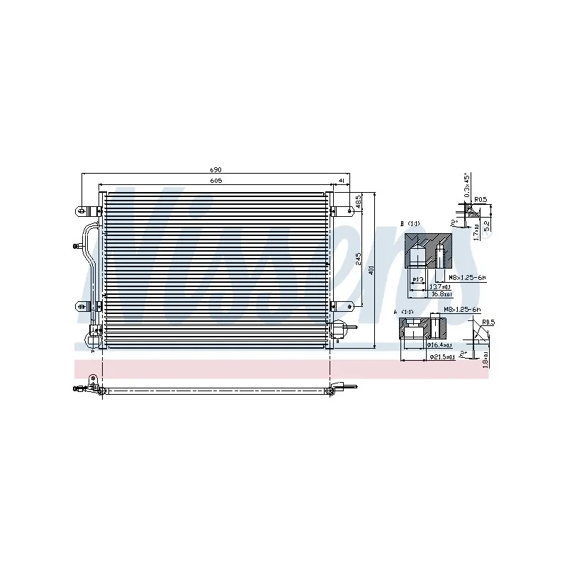 Condenseur, climatisation NISSENS 94583