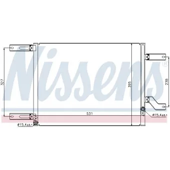 Condenseur, climatisation NISSENS 94666
