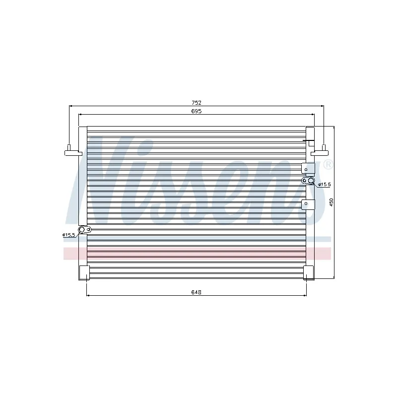 Condenseur, climatisation NISSENS 94677