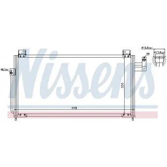 Condenseur, climatisation NISSENS 94705