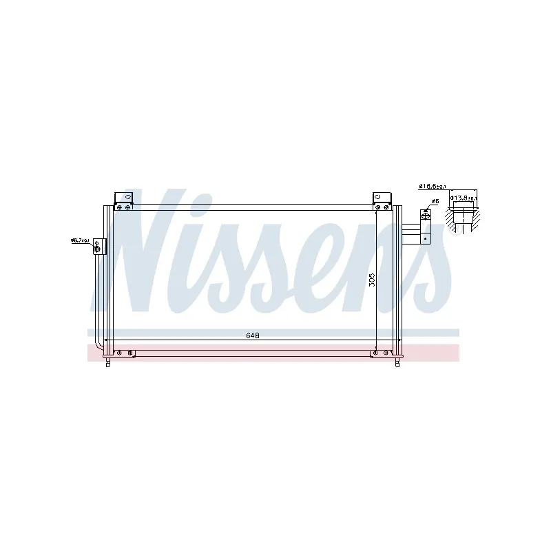 Condenseur, climatisation NISSENS 94705