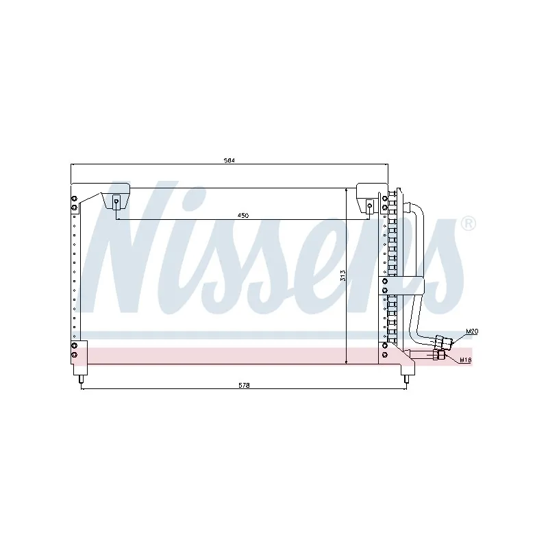 Condenseur, climatisation NISSENS 94710