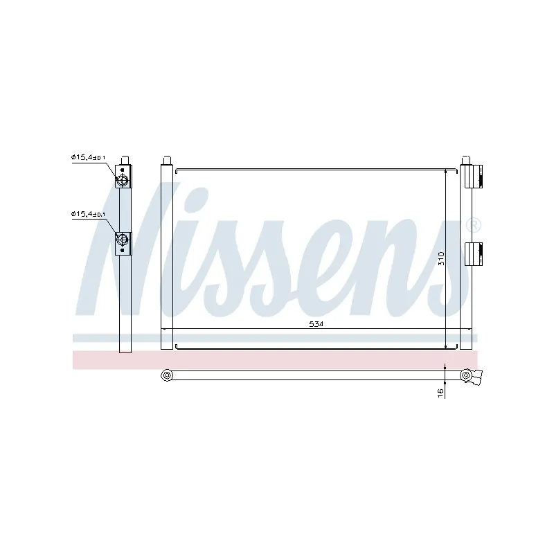 Condenseur, climatisation NISSENS 94728