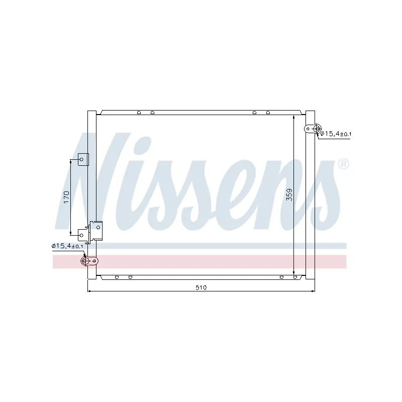 Condenseur, climatisation NISSENS 94737