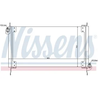 Condenseur, climatisation NISSENS 94753