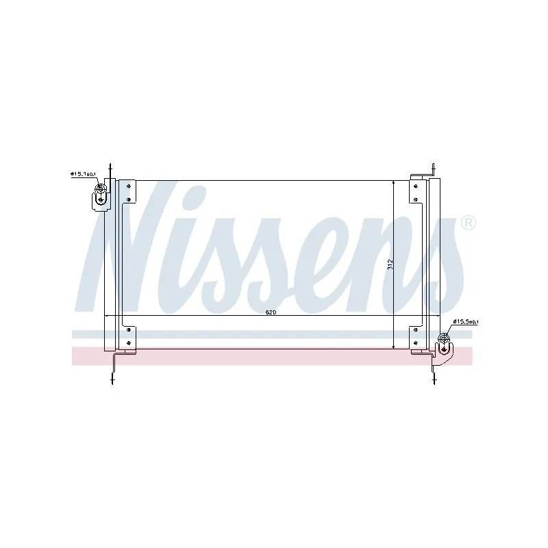 Condenseur, climatisation NISSENS 94753