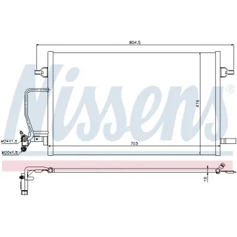 Condenseur, climatisation NISSENS 94762