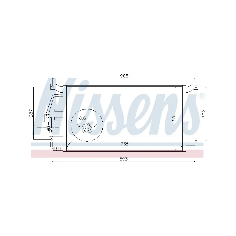 Condenseur, climatisation NISSENS 94797