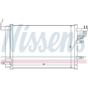 Condenseur, climatisation NISSENS 94812
