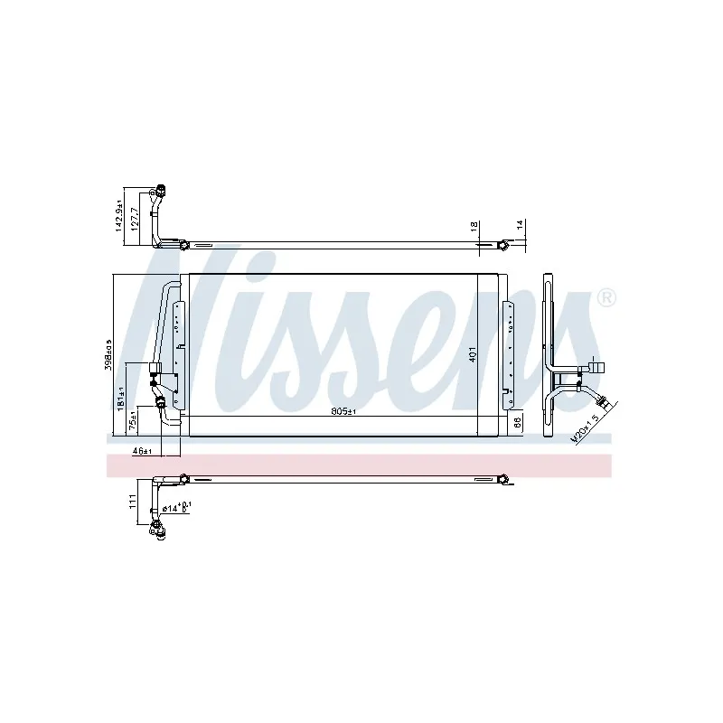 Condenseur, climatisation NISSENS 94843