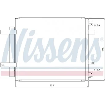 Condenseur, climatisation NISSENS 94866