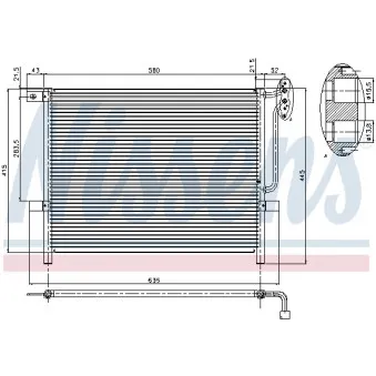 Condenseur, climatisation NISSENS 94894