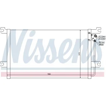 Condenseur, climatisation NISSENS 94900