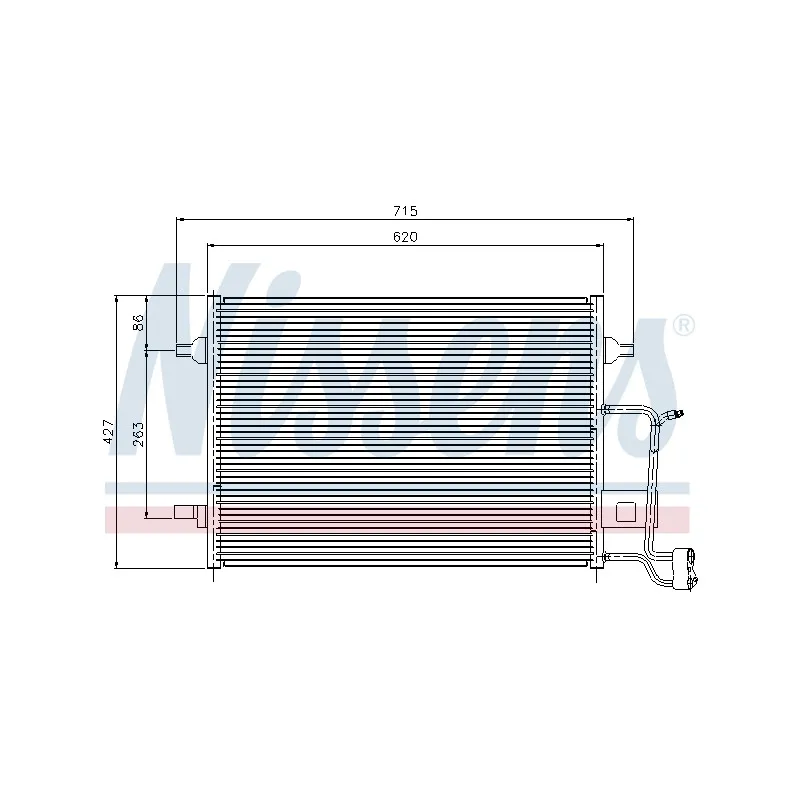 Condenseur, climatisation NISSENS 94922