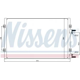 Condenseur, climatisation NISSENS 94928