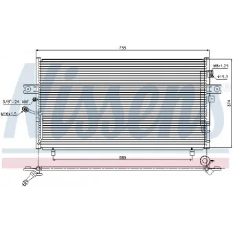 Condenseur, climatisation NISSENS 94946