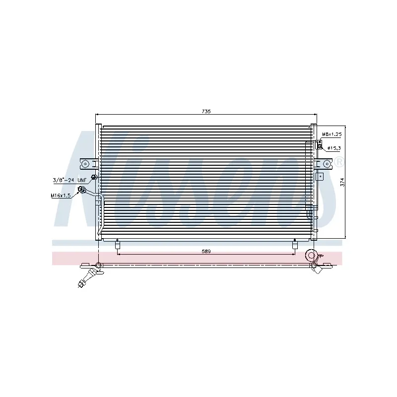 Condenseur, climatisation NISSENS 94946