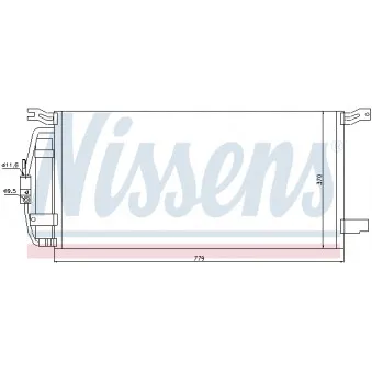 Condenseur, climatisation NISSENS 94963