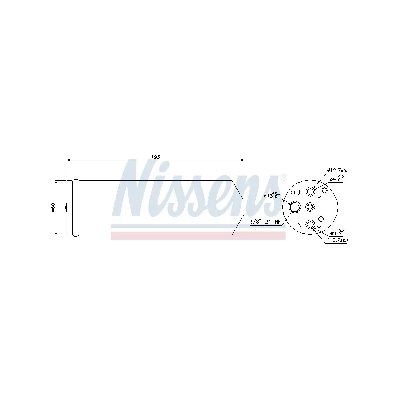 Filtre déshydratant, climatisation NISSENS 95082