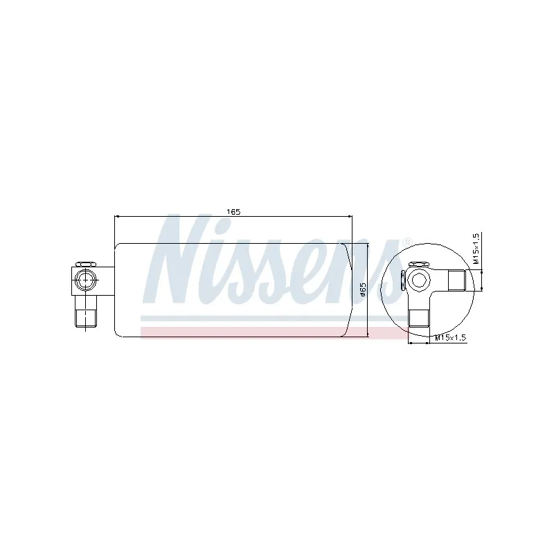 Filtre déshydratant, climatisation NISSENS 95095