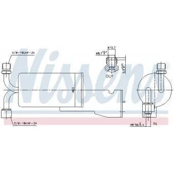 Filtre déshydratant, climatisation NISSENS 95120